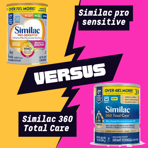 Similac Pro Sensitive vs Similac 360 Total Care