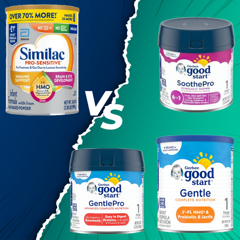 You are currently viewing Similac Pro Sensitive Vs All Gerber Good Start Formulas: Full Comparison