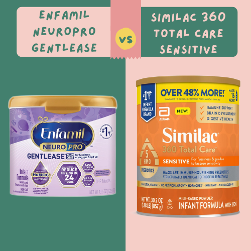 Enfamil Neuropro Gentlease vs Similac 360 Total Care Sensitive