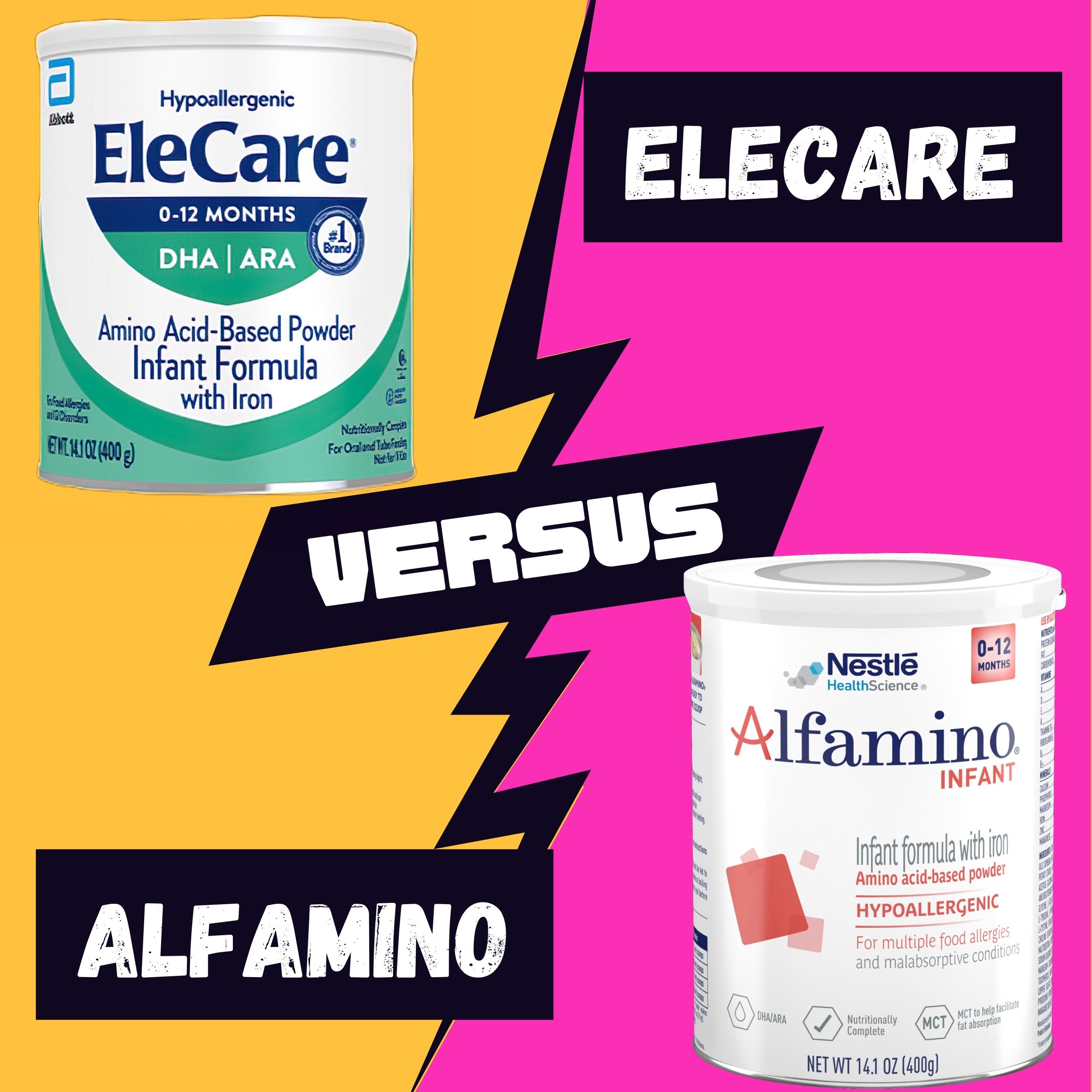 Read more about the article Elecare Vs Alfamino: Full Comparison (With Charts)