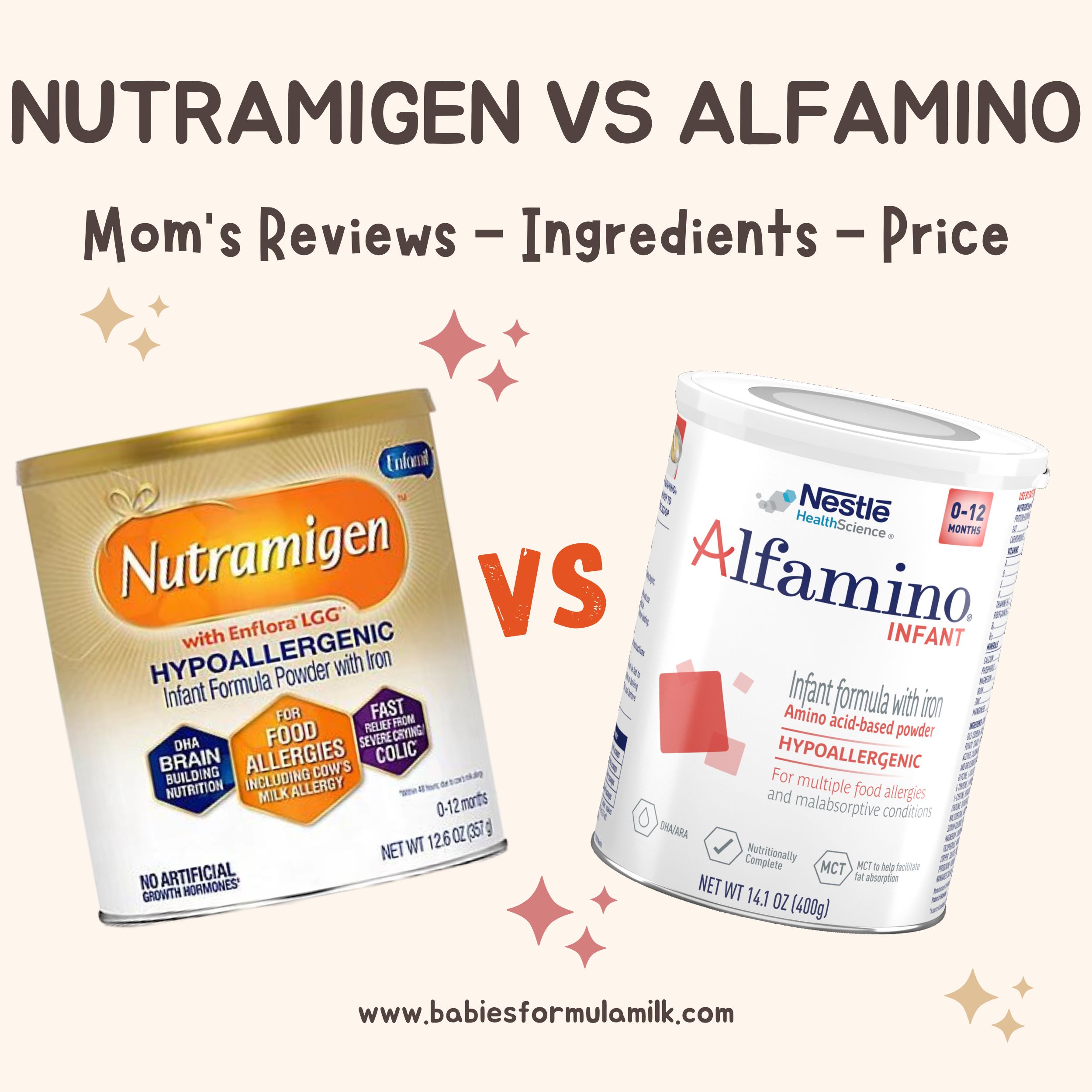 You are currently viewing Nutramigen Vs Alfamino: Mom’s Reviews, Ingredients, and Prices