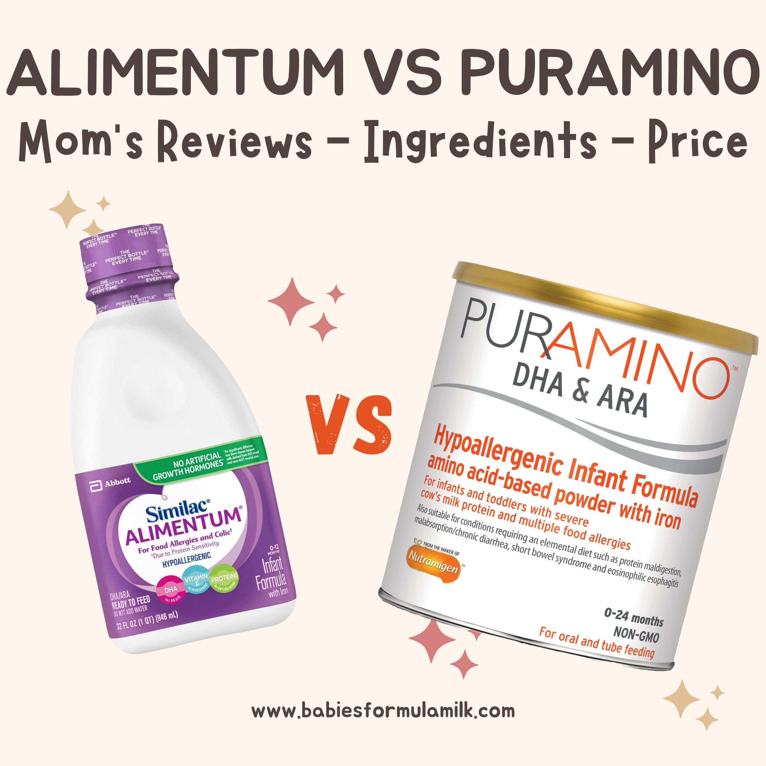 You are currently viewing Alimentum RTF Vs Puramino: Mom’s Reviews – Ingredients – Prices