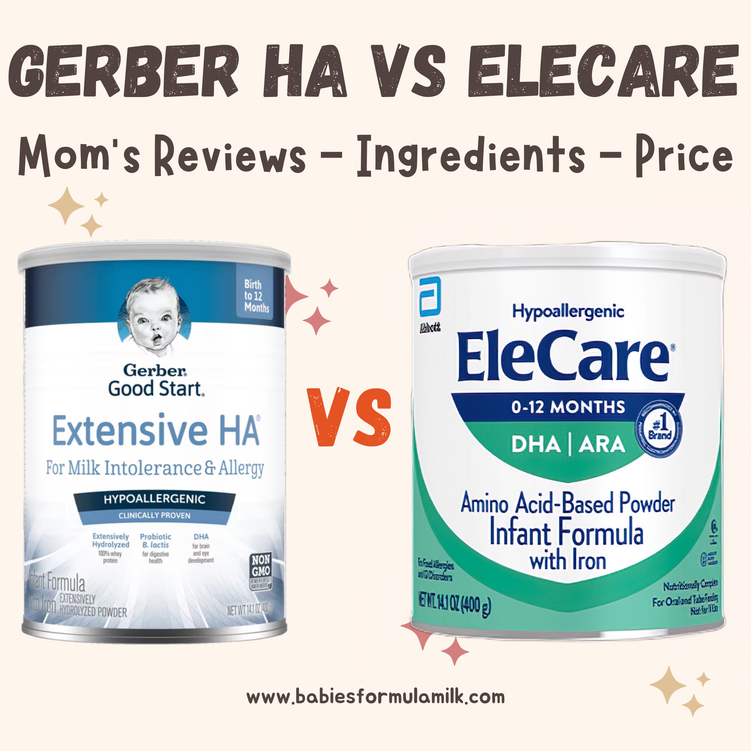 You are currently viewing EleCare VS Gerber Extensive HA: What’s The Difference?