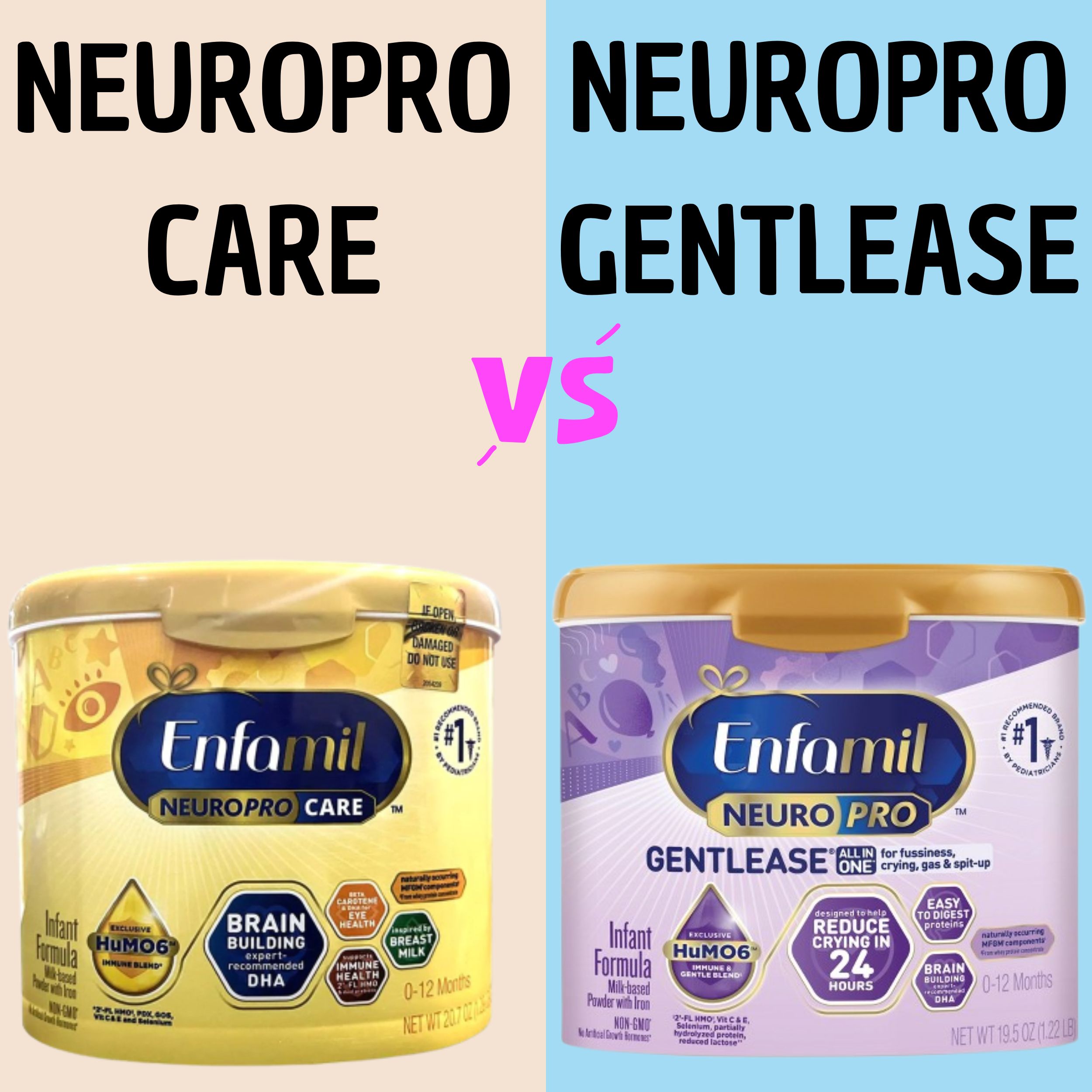 Read more about the article Enfamil Neuropro Gentlease Vs Neuropro Care: What’s The Difference?